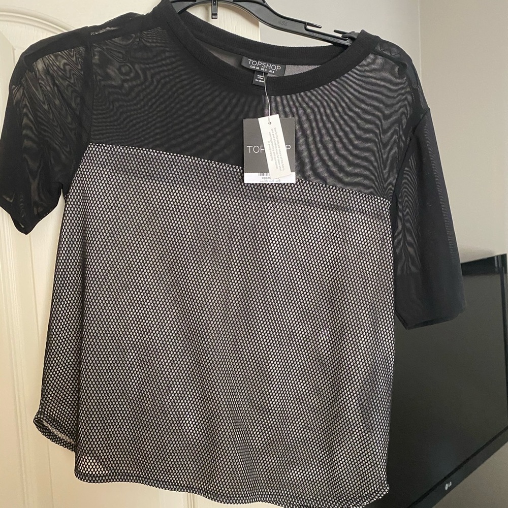 TopShop Mesh Top Size: 4